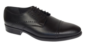 Pantofi barbati eleganti din piele naturala Negru 127N Marimea 41