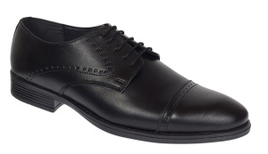 Pantofi barbati eleganti din piele naturala Negru 127N Marimea 41 - Img 8