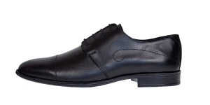 Pantofi barbati eleganti din piele naturala Negru 588N - Img 7