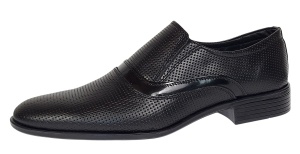 Pantofi barbati eleganti din piele naturala Negru GKR1PFN - Img 4