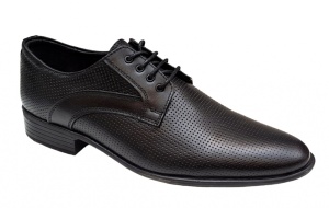Pantofi barbati, eleganti, din piele naturala, Negru - GKR22N