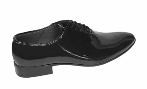 Pantofi barbati eleganti din piele naturala Negru LAC LMOD1NLAC - Img 6