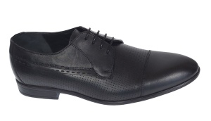 Pantofi barbati eleganti din piele naturala Negru Lucas 709NEGRU - Img 8