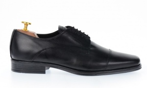 Pantofi barbati eleganti din piele naturala, Negru NIC02NVFS - Img 4