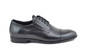 Pantofi barbati eleganti, din piele naturala, Negru, SIR073SN - Img 4