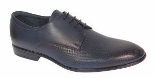 Pantofi barbati eleganti din piele naturala texturata bleumarin – Eleganta si rafinament 346 - Img 9
