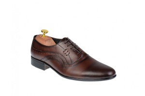 Pantofi Barbati Office, Eleganti, din Piele Naturala, Maro, CIUCALETI SHOES
