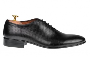 Pantofi barbati office eleganti din piele naturala - Model Negru 026NPERF - Img 3