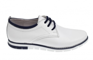 Pantofi barbati sport din piele naturala Alb GKR107A