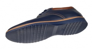 Pantofi barbati sport din piele naturala bleumarin 330BLM2 - Img 4
