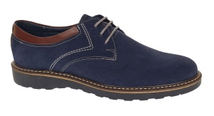 Pantofi barbati sport din piele naturala intoarsa Bleumarin Antilopa GKR130BL