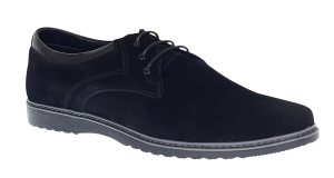 Pantofi barbati sport din piele naturala intoarsa - Model Negru Antilopa - Img 5