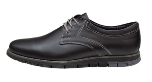 Pantofi barbati sport din piele naturala, negru, GKR57N - Img 6