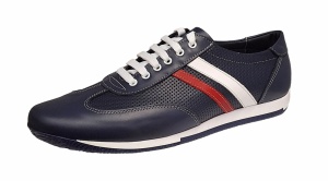 Pantofi casual barbati din piele naturala Bleumarin 102BLU - Img 10