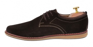 Pantofi casual barbati din piele naturala intoarsa Maro 881MVEL - Img 2