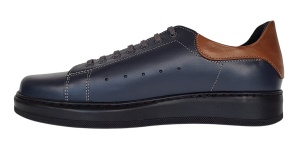 Pantofi casual barbati din piele naturala - Model Cairo Bleumarin 23XBL - Img 6