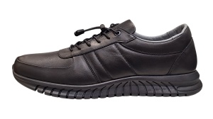 Pantofi casual barbati piele naturala VIK 317 Negru - Img 6