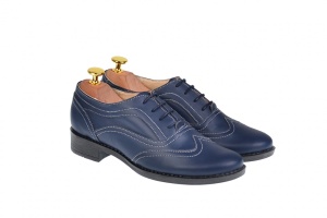 Pantofi dama bleumarin casual din piele naturala - P29BLBOX - Img 2