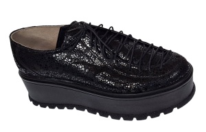 Pantofi dama casual cu platforme de 5 cm - Model Negru TCC4N - Img 4