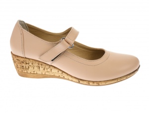 Pantofi dama casual din piele naturala bej - P38BEJBOX - Img 5