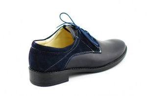 Pantofi dama casual din piele naturala bleumarin - ROV1BLM - Img 8