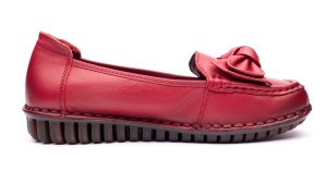 Pantofi dama casual din piele naturala Ciucaleti Aisha Rosu - Img 10