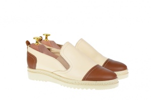 Pantofi dama casual din piele naturala cu elastic - Cod: P39MBEJ - Img 2
