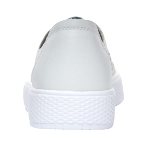 Pantofi dama casual din piele naturala cu perforatii - Ama Alb GSK7054A - Img 5