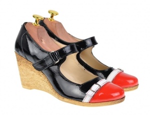 Pantofi dama casual din piele naturala, cu platforme de 7cm, foarte comozi - P104RNLAC - Img 2