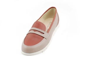 Pantofi dama casual din piele naturala, cu platforme - Made in Romania ROVI23CREM - Img 5