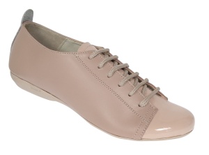 Pantofi dama casual din piele naturala cu varf lacuit - Emma Bej P09BB - Img 2