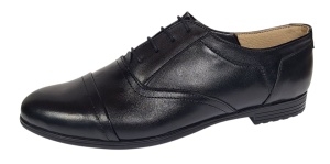 Pantofi dama casual din piele naturala de culoare neagra Mira Sic