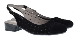 Pantofi dama casual din piele naturala din piele intoarsa NA252NS - Img 4