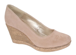 Pantofi dama casual din piele naturala intoarsa bej MARA LP3550VB - Img 3