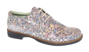 Pantofi dama casual din piele naturala Mozaic Colorat P102BEJ2 - Img 3