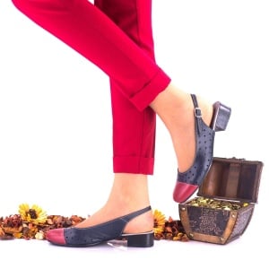 Pantofi dama casual din piele naturala NA252D - Img 2