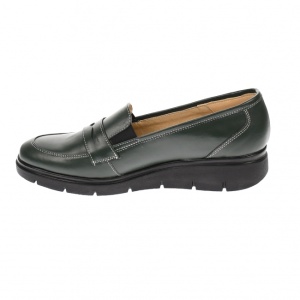 Pantofi dama, casual, din piele naturala, verde, foarte comozi - P105VBOX - Img 3
