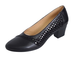 Pantofi dama comozi si eleganti din piele naturala Negru - MVSP26AN - Img 4