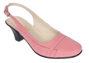Pantofi dama decupati eleganti din piele naturala Roz - S301ROZ - Img 5
