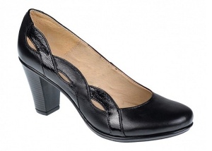 Pantofi dama din piele naturala cu toc de 7cm Katty Rosu P134233RL - Img 7