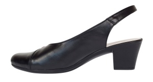 Pantofi dama eleganti din piele naturala cu toc de 6cm - Model decupat Negru, Bordo PS35NB - Img 3