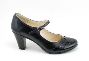 Pantofi dama eleganti din piele naturala, cu toc de 7cm P13423NCROCO - Img 3