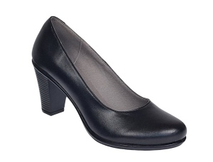 Pantofi dama eleganti din piele naturala toc 7cm Negru NA236NP
