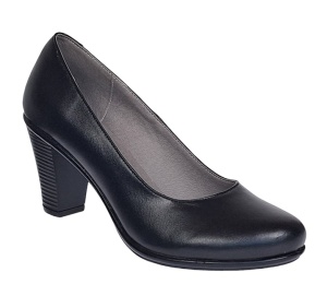 Pantofi dama eleganti din piele naturala toc 7cm Negru NA236NP - Img 5