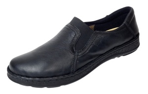 Pantofi dama medicali din piele naturala Ultra Confort Med-Line 278N Negru - Img 4