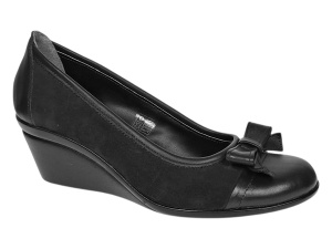 Pantofi dama negri casual din piele naturala intoarsa velur P1761NVEL - Img 3