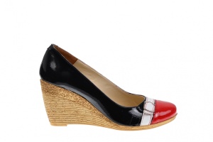 Pantofi dama piele naturala cu platforme de 7 cm PTEARAN1