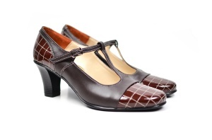 Pantofi dama piele naturala cu varf lacuit - eleganti - Made in Romania P50M - Img 2