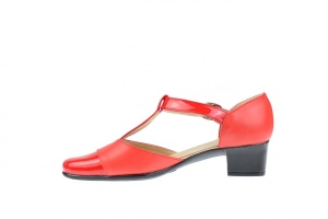 Pantofi dama piele naturala cu varf lacuit - eleganti S1RR - Img 4