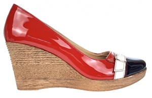 Pantofi dama piele naturala lacuita platforma 7 cm – Stil si confort PTEABLAR - Img 6
